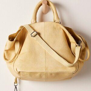 Free People Yellow Leather Tote